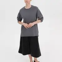 Лонгслив унисекс Siluetti Fuori, серый, размер S/M