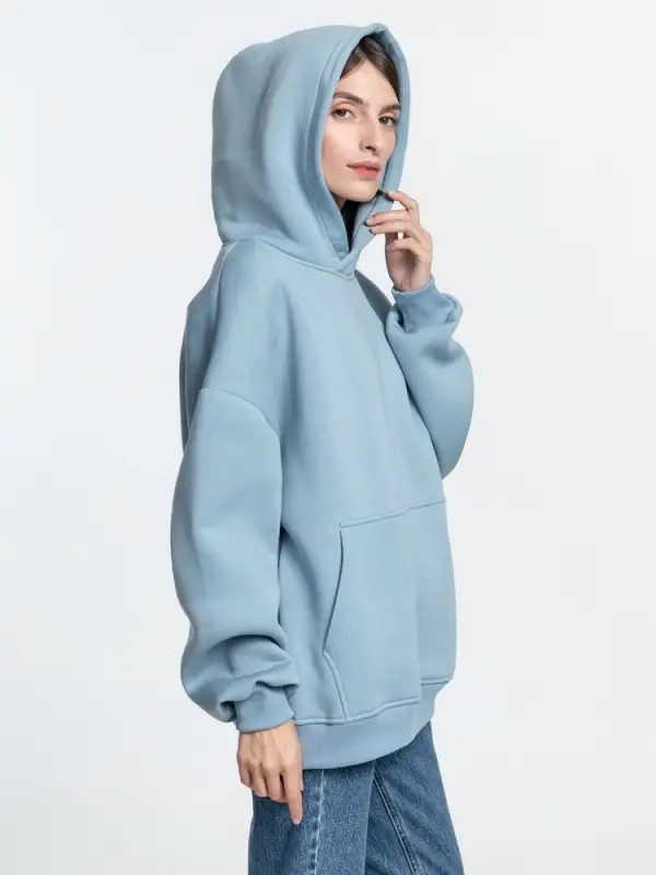 Худи Kulonga Oversize, серо-голубое, размер 3XL/4XL