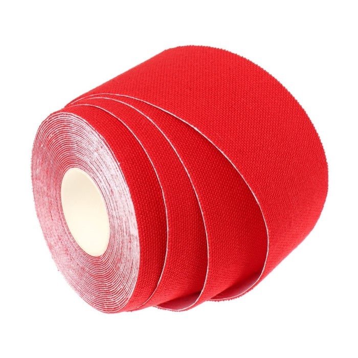 Кинезио - тейп, 3,8 см &times; 5 м, цвет красный
