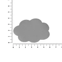 Наклейка тканевая Lunga Calum, L, серая
