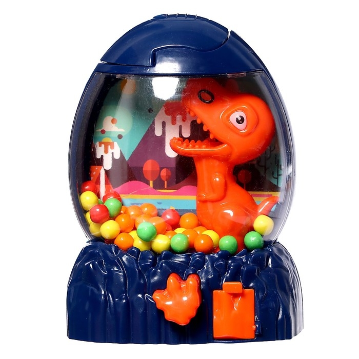 Автомат для конфет &laquo;Дино&raquo;, с конфетками, цвета МИКС