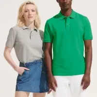 Рубашка поло унисекс Pegase, темно-серая (графит), размер L