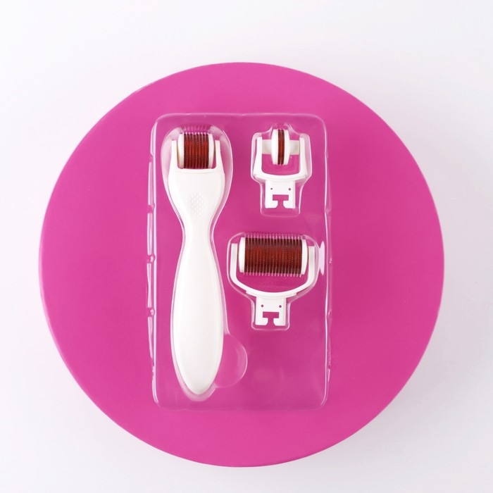 Массажер мезороллер «Вдохновляй красотой», со сменными насадками, 10 х 17 см Массажер мезороллер «Вдохновляй красотой», со сменными насадками, 10 х 17 см