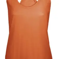 Майка женская Moka 110, оранжевая, размер S