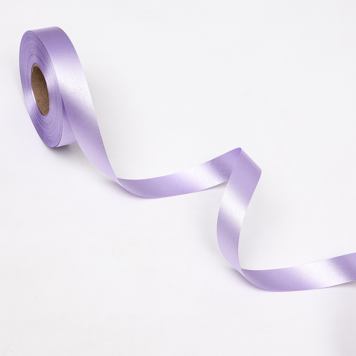 Лента для декора и подарков, сиреневая, 2 см х 45 м Лента для декора и подарков, сиреневая, 2 см х 45 м