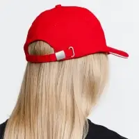 Бейсболка Buffalo, красная с белым