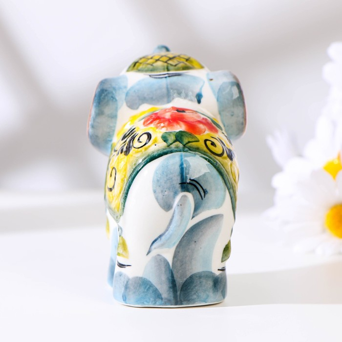 Сувенир &laquo;Слон Тоша&raquo;, 9х11см, гжель , цвет