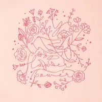 Футболка женская Flower Power, розовая, размер L Футболка женская Flower Power, розовая, размер L