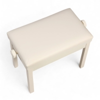 Банкетка для пианино Music Life сиденье 55х34, высота 48-58 см, белая, нагрузка 100 кг Банкетка для пианино Music Life сиденье 55х34, высота 48-58 см, белая, нагрузка 100 кг