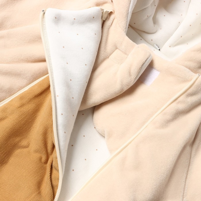 Конверт утепленный для новорожденных, цвет латте, рост 62 см