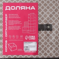 Короб стеллажный для хранения Доляна &laquo;Браун&raquo;, 25&times;25&times;25 см, цвет коричневый