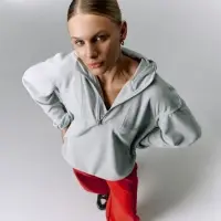 Анорак флисовый унисекс Fliska, светло-серый, размер XS/S