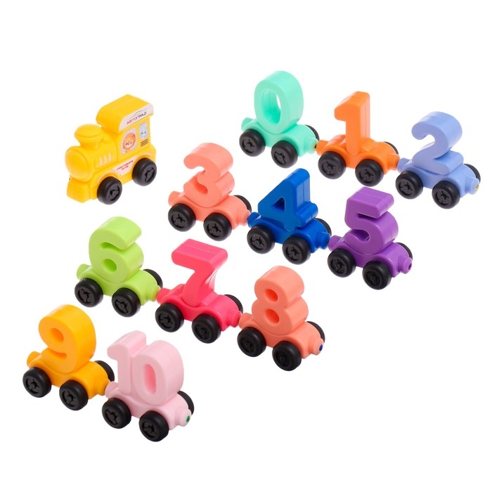 Паровоз «Числовой поезд», учимся считать, 11 цифр на магнитах Паровоз «Числовой поезд», учимся считать, 11 цифр на магнитах