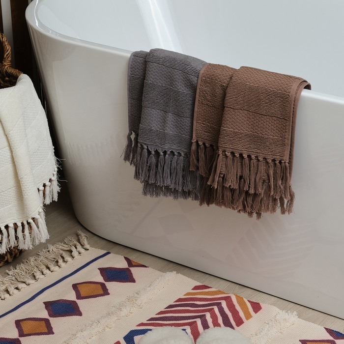 Полотенце для ног Love Life Полотенце для ног Love Life "Turkish dream" 50*90 см, мокко, 100% хл, 500 гр/м2