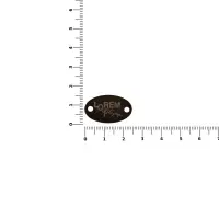 Шильдик металлический Alfa Oval, серый металлик Шильдик металлический Alfa Oval, серый металлик