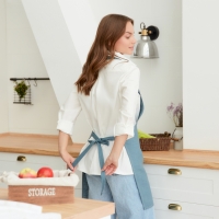 Фартук Этель ECO turquoise, 60х70см, 100% лён, 245 г/м2 Фартук Этель ECO turquoise, 60х70см, 100% лён, 245 г/м2