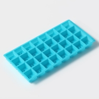 Форма для шоколада Доляна «Алфавит», силикон, 35×18 см, 32 ячейки (3,7×3,7×3 см), цвет МИКС Форма для шоколада Доляна «Алфавит», силикон, 35×18 см, 32 ячейки (3,7×3,7×3 см), цвет МИКС