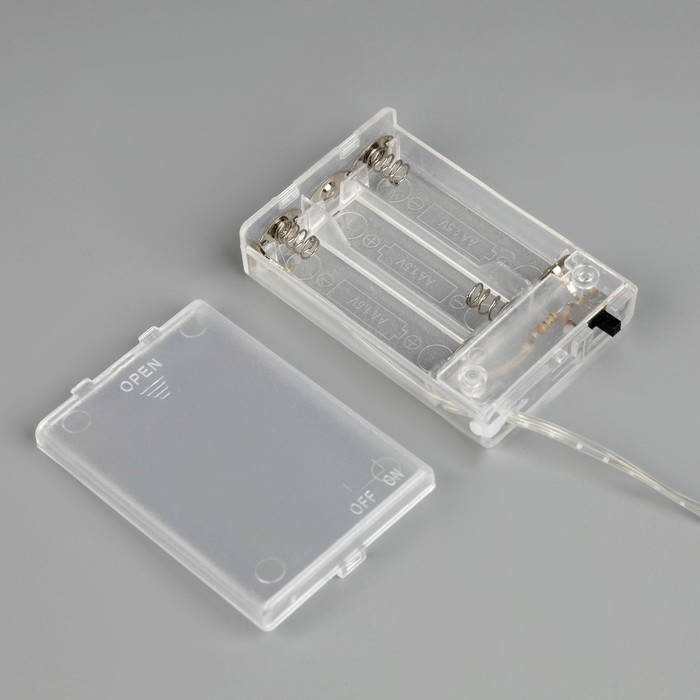 Гирлянда «Мишура» 2 м роса с насадками «Грозди», IP20, серебристая нить, 200 LED, свечение тёплое белое, ААх3 Гирлянда «Мишура» 2 м роса с насадками «Грозди», IP20, серебристая нить, 200 LED, свечение тёплое белое, ААх3