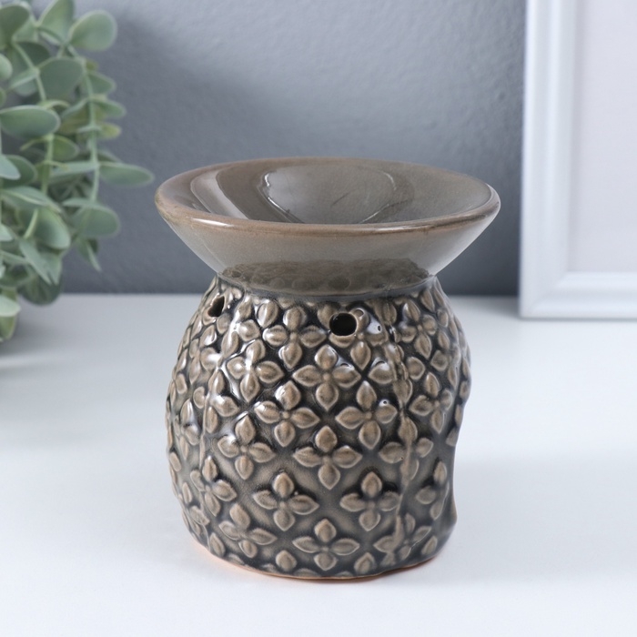 Аромалампа керамика "Геометрические узоры" МИКС 9х9,5х11 см