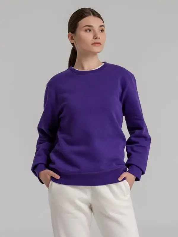 Свитшот унисекс King, фиолетовый, размер XS