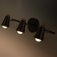 Спот "Конус" 3х40Вт Е27 черный 50х17х17 см Спот "Конус" 3х40Вт Е27 черный 50х17х17 см
