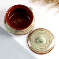 Горшок керамический для запекания "Лакомка" 0,5л / 13х9,5см, мята Горшок керамический для запекания "Лакомка" 0,5л / 13х9,5см, мята