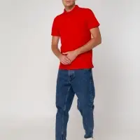 Рубашка поло мужская Virma light, красная, размер M