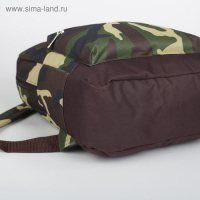 Рюкзак мужской на молнии, наружный карман, &laquo;ЗФТС&raquo;, цвет камуфляж/хаки