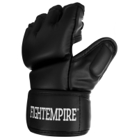 Перчатки для ММА тренировочные FIGHT EMPIRE, чёрные, размер М Перчатки для ММА тренировочные FIGHT EMPIRE, чёрные, размер М