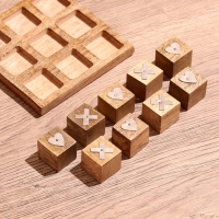 Игра настольная "Крестики-нолики" 12х12х3 см, манговое дерево Игра настольная "Крестики-нолики" 12х12х3 см, манговое дерево