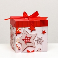 Новый год. Коробка Самосборная &laquo;Звезды новый год&raquo; 15 х 15 х 15 см