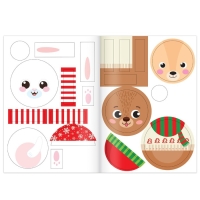 Набор новогодних аппликаций &laquo;Создаём праздничное настроение&raquo;, 4 шт. по 20 стр.