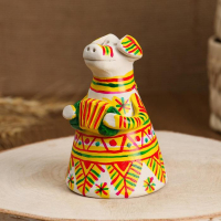 Филимоновская игрушка колокольчик «Собачка» Филимоновская игрушка колокольчик «Собачка»