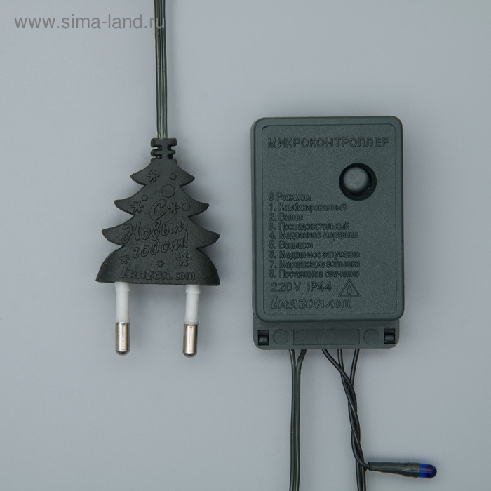 Гирлянда «Нить» 3.5 м, IP20, тёмная нить, 50 ламп, свечение мульти, 8 режимов, 220 В Гирлянда «Нить» 3.5 м, IP20, тёмная нить, 50 ламп, свечение мульти, 8 режимов, 220 В