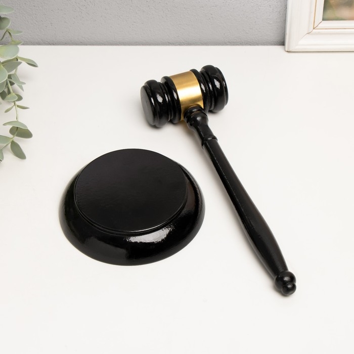 Сувенир дерево "Судейский молоток" 12,5х12,5х25 см