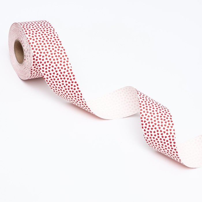 Лента Лента "Аmore" для декора и подарков, ,белая, 5 см х 45 м