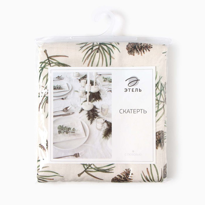 Скатерть Этель Christmas tree 147х180+/- 3см, 100% хлопок, саржа 190 г/м2 Скатерть Этель Christmas tree 147х180+/- 3см, 100% хлопок, саржа 190 г/м2