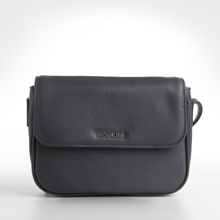 Сумка женская TEXTURA, мессенджер, маленький размер, цвет серый