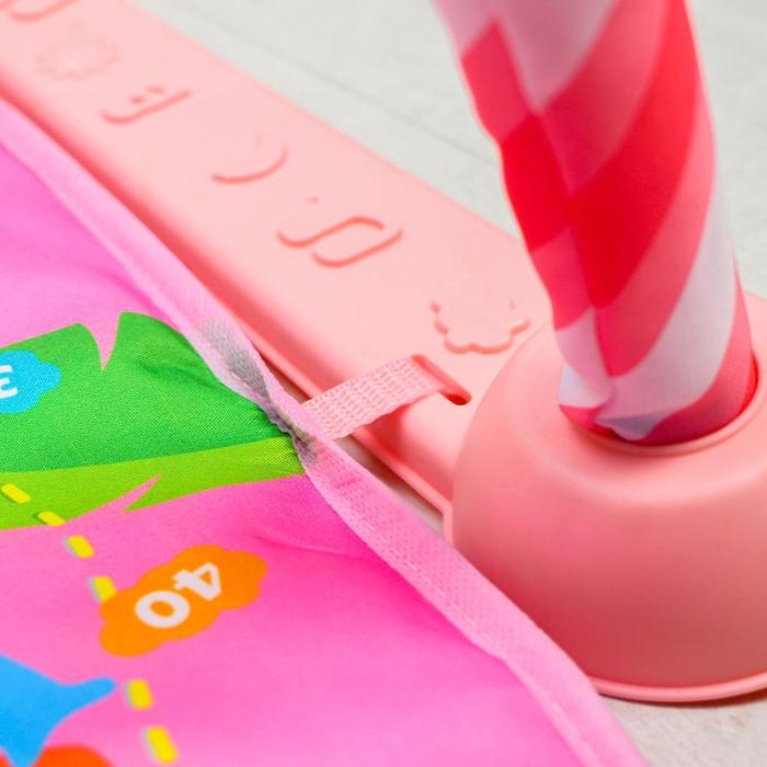 Развивающий коврик &laquo;Жирафик&raquo;, с пианино, розовый