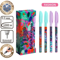 Ручка шариковая ErichKrause U-109 Stick&Grip Tropical, узел 1.0 мм, чернила синие, резиновый держатель, длина линии письма 1000 метров Ручка шариковая ErichKrause U-109 Stick&Grip Tropical, узел 1.0 мм, чернила синие, резиновый держатель, длина линии письма 1000 метров