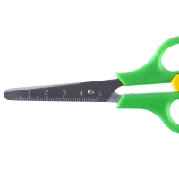 Ножницы детские 13 см, безопасные, пластиковые ручки с фиксатором, МИКС