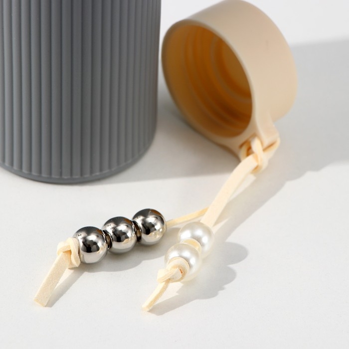 Бутылка для воды стеклянная &laquo;Роскошь&raquo;, 300 мл, h=21 см, цвет МИКС