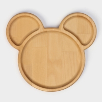 Менажница Adelica «Микки», 3 секции, 25×23×1,8 см, пропитана минеральным маслом, в подарочной коробке, берёза Менажница Adelica «Микки», 3 секции, 25×23×1,8 см, пропитана минеральным маслом, в подарочной коробке, берёза