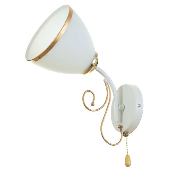 Бра 2020/1 E27 60Вт белый+золото 20х11х16 см Бра 2020/1 E27 60Вт белый+золото 20х11х16 см