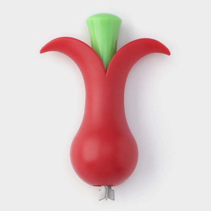 Удалитель косточек Доляна &laquo;Вишенка&raquo;, 14 см, цвет красный