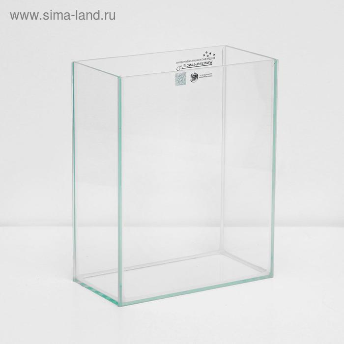 Аквариум Прямоугольный Аквариум Прямоугольный "Колонна Ширма" 25 литров, 34 х 17 х 45 см, чёрный