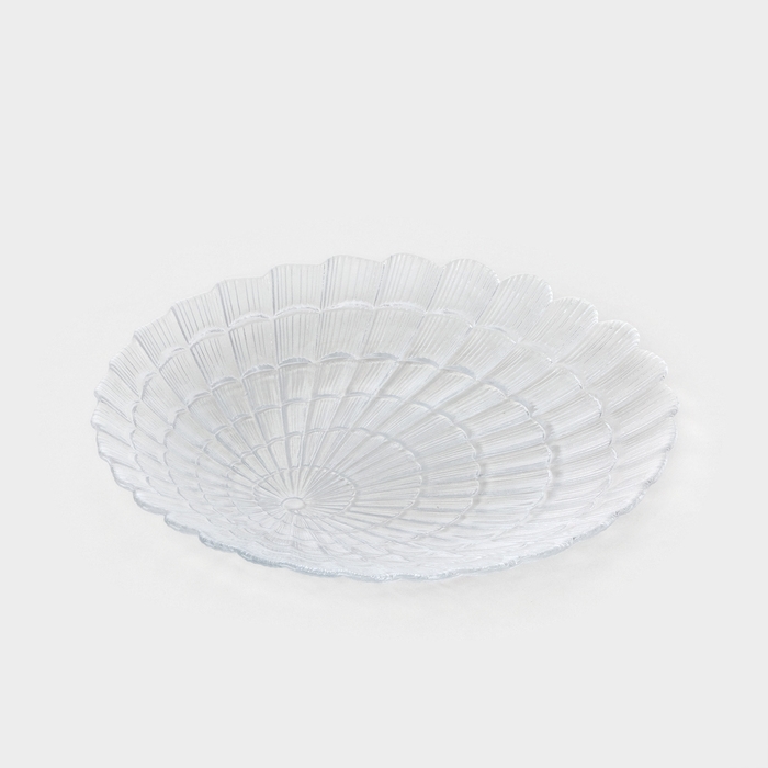 Тарелка стеклянная Atlantis, d=19 см, цвет прозрачный Тарелка стеклянная Atlantis, d=19 см, цвет прозрачный