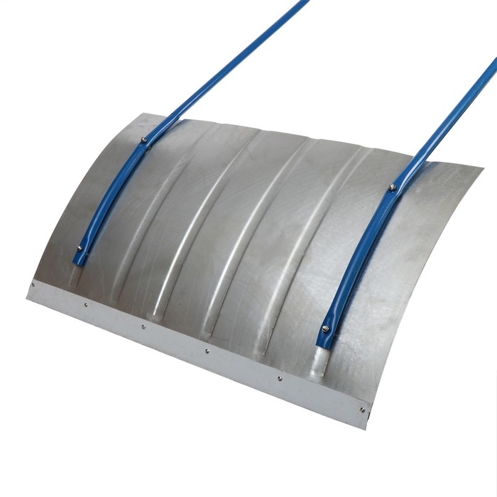 Движок для уборки снега, оцинкованный ковш 430 &times; 750 мм, металлическая планка, металлическая ручка цвет МИКС