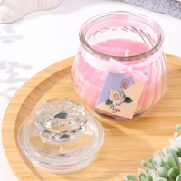 Свеча ароматическая "Горшочек" 9х7,5см, роза Свеча ароматическая "Горшочек" 9х7,5см, роза