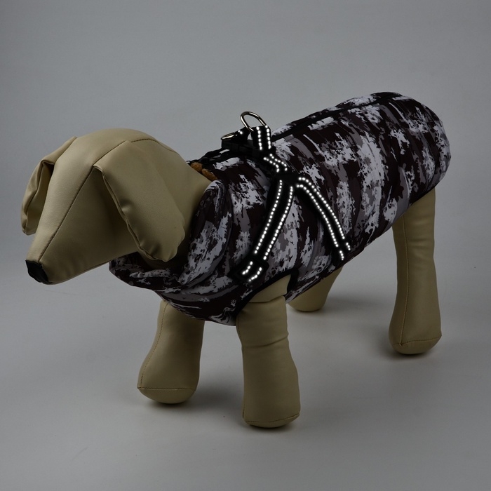 Одежда для собак. Куртка зимняя &laquo;Тёплая зима&raquo;, камуфляж, размер S